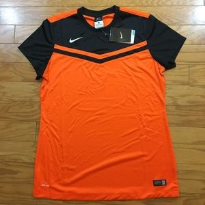 black and orange soccer jersey